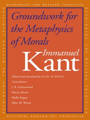 cover image of Groundwork for the Metaphysics of Morals